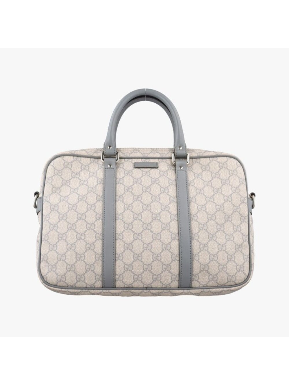Gucci GG Supreme Beige Gray Leather